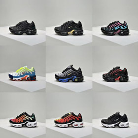 Nike NK Air Max Plus low-top, full-length cushioning lace-up shoes for kids-4095