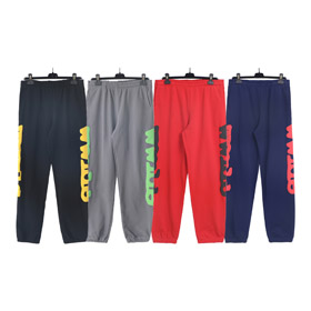Sp5der Foam Printed Terry Loose Casual Sweatpants-4612